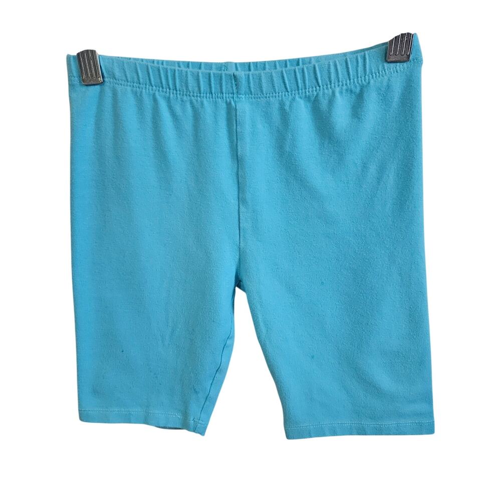 Children's Place Girls Size M Biker Shorts Aqua Light Blue Casual Summer Basic